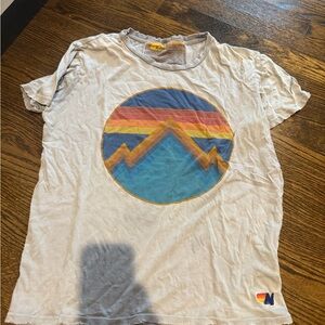 Aviator Nation Gray and Yellow T-Shirt